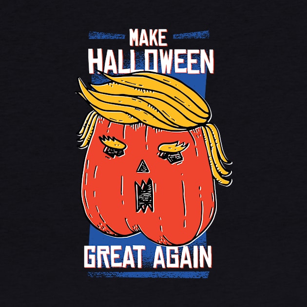 Trumpkin Halloween Pumpkin Funny Design by CoolArts